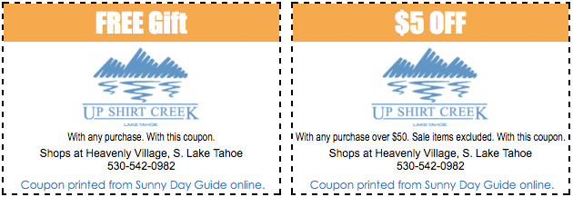 Lake Tahoe Coupon